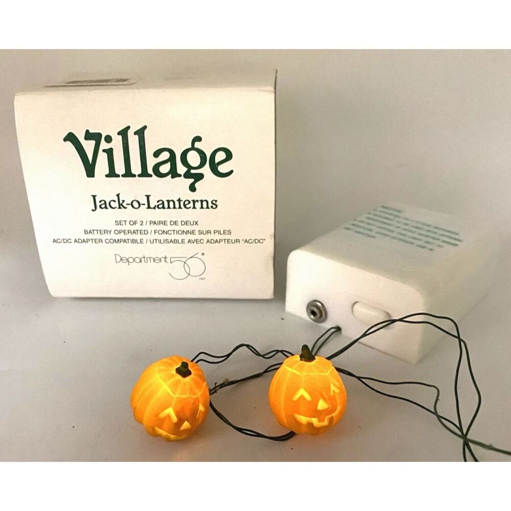 Department 56 Village Miniature Jack O Lantern  battery operated 52701 Halloween